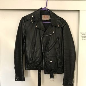 Vintage, Real leather biker jacket, made in USA